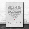 The Toys A Lovers Concerto Grey Heart Song Lyric Art Print