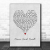 The Rifles Peace And Quiet Grey Heart Song Lyric Art Print