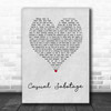 Yungblud casual sabotage Grey Heart Song Lyric Art Print