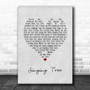 Elvis Presley Singing Tree Grey Heart Song Lyric Art Print