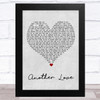 Tom Odell Another Love Grey Heart Song Lyric Art Print