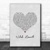 Mumford & Sons Wild Heart Grey Heart Song Lyric Art Print