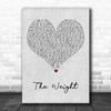 Shawn Mendes The Weight Grey Heart Song Lyric Art Print