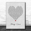 The Vamps Cheap Wine Grey Heart Song Lyric Art Print