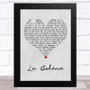 José Carreras La Bohème Grey Heart Song Lyric Art Print