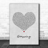 Richard Thompson Beeswing Grey Heart Song Lyric Art Print