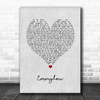 First Aid Kit Emmylou Grey Heart Song Lyric Art Print