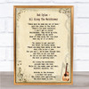 Bob Dylan All Along The Watchtower Song Lyric Music Wall Art Print