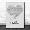 Sugarland Mother Grey Heart Song Lyric Art Print