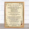 Bob Dylan Like A Rolling Stone Song Lyric Music Wall Art Print