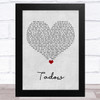 Masego Tadow Grey Heart Song Lyric Art Print