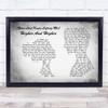 Jackie Wilson (Your Love Keeps Lifting Me) Higher And Higher Man Lady Couple Grey Song Lyric Art Print