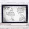 Green Day Good Riddance (Time Of Your Life) Man Lady Couple Grey Song Lyric Art Print