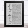 Elevation Worship feat. Brandon Lake Graves Into Gardens Grey Rustic Script Song Lyric Art Print