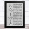 Brian & Jenn Johnson You're Gonna Be Ok Grey Rustic Script Song Lyric Art Print