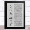 Michael Jackson Man In The Mirror Grey Rustic Script Song Lyric Art Print