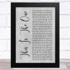 The Stone Roses This Is The One Grey Rustic Script Song Lyric Art Print