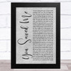 Skunk Anansie You Saved Me Grey Rustic Script Song Lyric Art Print