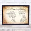 Coldplay Adventure Of A Lifetime Man Lady Couple Song Lyric Art Print