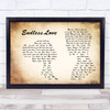 Lionel Richie Endless Love Man Lady Couple Song Lyric Art Print