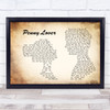 Lionel Richie Penny Lover Man Lady Couple Song Lyric Art Print