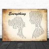 Lifehouse Everything Man Lady Couple Song Lyric Art Print