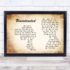 Muse Unintended Man Lady Couple Song Lyric Art Print