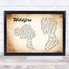 Seafret Wildfire Man Lady Couple Song Lyric Art Print