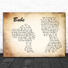 Styx Babe Man Lady Couple Song Lyric Art Print