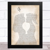 George Michael As Lesbian Women Gay Brides Couple Wedding Song Lyric Art Print