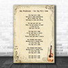 Amy Winehouse Our Day Will Come Song Lyric Music Wall Art Print