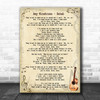 Amy Winehouse Rehab Song Lyric Music Wall Art Print