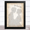 Robbie Williams You Know Me Man Lady Bride Groom Wedding Song Lyric Art Print