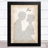 Corey Taylor Home Man Lady Bride Groom Wedding Song Lyric Art Print