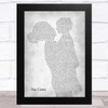 Kim Wilde You Came Mother & Child Grey Song Lyric Art Print