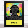 Twenty One Pilots Bandito Multicolour Man Headphones Song Lyric Art Print