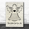 Judy Cheeks The Little Girl In Me Music Script Angel Song Lyric Art Print