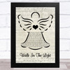 Hymn Walk In The Light Music Script Angel Song Lyric Art Print