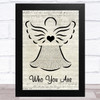 Jessie J Who You Are Music Script Angel Song Lyric Art Print