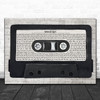 Cameo Word Up! Music Script Cassette Tape Song Lyric Art Print