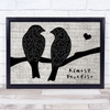 Kenny Loggins Almost Paradise Lovebirds Music Script Song Lyric Art Print