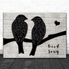 Grateful Dead Bird Song Lovebirds Music Script Song Lyric Art Print