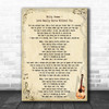 Billy Ocean Love Really Hurts Without You Song Lyric Music Wall Art Print