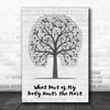 Jim Steinman What Part of My Body Hurts the Most Music Script Tree Song Lyric Art Print