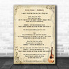 Billy Ocean Suddenly Song Lyric Music Wall Art Print