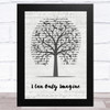 MercyMe I Can Only Imagine Music Script Tree Song Lyric Art Print