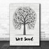 Red Hot Chili Peppers Wet Sand Music Script Tree Song Lyric Art Print