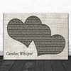 George Michael Careless Whisper Landscape Music Script Two Hearts Song Lyric Art Print