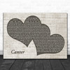 Gerry Cinnamon Canter Landscape Music Script Two Hearts Song Lyric Art Print