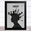 Radiohead Creep Musical Instrument Mohawk Song Lyric Art Print